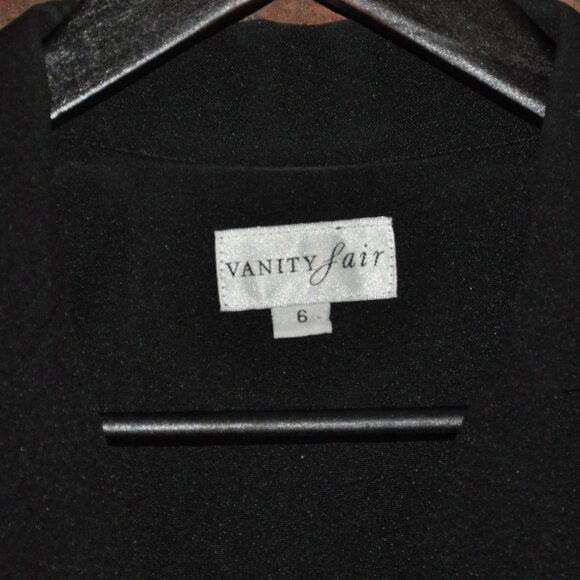 Custom Vanity Fair Black Blazer Jacket w/ Silver Sequin Applique Angel Wings 6 - Picture 6 of 8